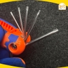 Bộ 8 chìa lục giác đầu sao, đầu hoa thị, đầu bông dạng xếp 1.5-8mm Wadfow WHK3281, chất liệu Thép Cr-V - Hàng chính hãng