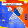 Bộ 7 chìa lục giác Wadfow WHK1671 kích thước 1.5mm - 6mm tay vặn ngắn thép carbon mạ chrome xử lý nhiệt - Hàng chính hãn
