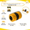 Đầu nối ống nước nhanh 1/2 Tolsen 57118 (loại nối 2 đầu) - Hàng chính hãng.