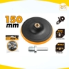 Miếng Chà Đệm Cao Su Tolsen Có Đai Ốc đánh bóng và mài kim loại, gạch đá 115,125,150mm - 77260, 77261, 77262 -