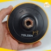 Miếng Chà Đệm Cao Su Tolsen Có Đai Ốc đánh bóng và mài kim loại, gạch đá 115,125,150mm - 77260, 77261, 77262 -