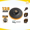 Miếng Chà Đệm Cao Su Tolsen Có Đai Ốc đánh bóng và mài kim loại, gạch đá 115,125,150mm - 77260, 77261, 77262 -
