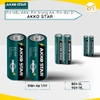 Pin tiểu AAA, pin trung AA, pin đại A Akko Star, Pin cao cấp cho chìa khoá, remote TV, đồng hồ