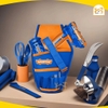 Túi đựng dụng cụ đeo lưng 250x150mm, tải trọng tối đa 8 kg (không kèm đai đeo) WADFOW WTG2105 giỏ công cụ đeo hông