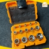 Bộ 14 tuyp ngôi sao INGCO HKTETS0114 sửa chữa, lắp đặt, vặn siết hoặc mở bu lông, đai ốc, chất liệu thép Cr-V xử lý nhiệ