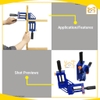 Êtô kẹp dùng để ke góc vuông 90 độ, 2 tay cầm, 2 nút nhả nhanh, độ mở 70mm Wadfow WACC2528 - Hàng chính hãng.
