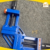 Êtô kẹp dùng để ke góc vuông 90 độ, 2 tay cầm, 2 nút nhả nhanh, độ mở 70mm Wadfow WACC2528 - Hàng chính hãng.