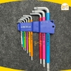 Bộ 9 lục giác KingBlue KL9-09 (đầu hoa thị) - Thép S2 cao cấp có độ bền cao - Hàng chính hãng.