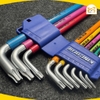 Bộ 9 lục giác KingBlue KL9-09 (đầu hoa thị) - Thép S2 cao cấp có độ bền cao - Hàng chính hãng.