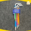Bộ 9 lục giác KingBlue KL9-09 (đầu hoa thị) - Thép S2 cao cấp có độ bền cao - Hàng chính hãng.