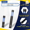 Mũi bắn vít bake PH2 KingBlue V65E/ V100E Đầu vít lục giác dài 65 - 100mm, chất liệu thép S2 Mũi bắt vít có từ tính