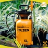 Bình phun thuốc, phun sương cao cấp 5 lít Tolsen 57292, Nhựa PE cao cấp, tích hợp dây đeo vai, ống dẫn nước có phễu, áp