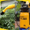 Bình phun thuốc, phun sương cao cấp 5 lít Tolsen 57292, Nhựa PE cao cấp, tích hợp dây đeo vai, ống dẫn nước có phễu, áp