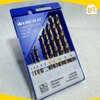Bộ mũi khoan inox Kingblue KBY2-B10 Thép HSS Kích Thước Từ 1mm Đến 10mm (Hộp 10 Cái)