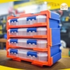 Bộ tủ gồm 2 hộp nhựa chia 13 ngăn và 4 hộp nhựa chia 6 ngăn đựng linh kiện 380x182x32mm WADFOW WTB8346