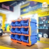 Bộ tủ 9 khay nhựa đựng linh kiện (dạng hở) 380x170x320mm  Wadfow WTB8330