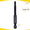 Đầu vít hoa thị 65mm KingBlue T265E, Chất liệu: Thép S2 Taiwan cao cấp, chống trượt và có từ tính cao
