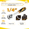 Cần típ cán thẳng công nghiệp 1/4 inch TOLSEN 15118 | Cần siết lực tự động, thép cứng CrMo chắc chắn