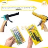 Bộ dụng cụ epoxy 2 thành phần Weber, Bơm keo đều tỷ lệ 1:1, Bộ dụng cụ chà ron - Hàng chính hãng.