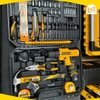 Bộ đồ nghề dụng cụ gia đình 65 món bao gồm 1 máy khoan pin 12V Tolsen 85365 - Hàng chính hãng