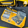 Bộ đồ nghề dụng cụ gia đình 65 món bao gồm 1 máy khoan pin 12V Tolsen 85365 - Hàng chính hãng