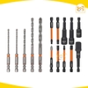 Bộ phụ kiện mũi khoan và vít đa năng HUKAN G1-BPK015, Sản phẩm gồm 15 chi tiết - Hàng chính hãng.