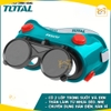 Kính hàn 2 lớp trắng đen Total TSP303 | Thân PVC mềm dẻo, Thiết kế thông gió, Độ tối 8, Dễ sử dụng - Hàng chính hãng.