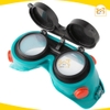Kính hàn 2 lớp trắng đen Total TSP303 | Thân PVC mềm dẻo, Thiết kế thông gió, Độ tối 8, Dễ sử dụng - Hàng chính hãng.