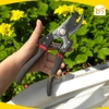 Kéo cắt cành thép SK5 chiều dài 8inch NTP cán bọc cao su nhám chống trơn trượt V11 - Hàng chính hãng