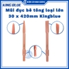 Mũi đục bê tông loại lớn 30mm Kingblue KBVn-30*420, KBVd-30*420*37 - Hàng chính hãng
