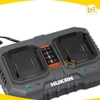 Sạc đôi HUKAN G2-S20X2, Công suất 2A, Bảo vệ dòng, Có quạt tản nhiệt - Dùng cho pin chân phổ thông
