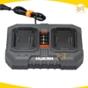 Sạc đôi HUKAN G2-S20X2, Công suất 2A, Bảo vệ dòng, Có quạt tản nhiệt - Dùng cho pin chân phổ thông
