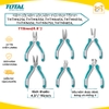 Kềm cắt,mũi nhọn,uốn vòng,mũi kim mini 115mm TOTAL THTMN256,THTMN356,THTMN456,THTMN556,THTMN656,THTMN756,THTMN856,