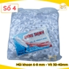 Combo Bịch, Bộ 100,200 tắc kê nhựa nở 6 khía cao cấp đóng tường HƯNG THỊNH 2F,3F,4F,5F,6F,7F,8F ( Nhiều kích thước ).