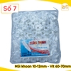 Combo Bịch, Bộ 100,200 tắc kê nhựa nở 6 khía cao cấp đóng tường HƯNG THỊNH 2F,3F,4F,5F,6F,7F,8F ( Nhiều kích thước ).