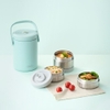 Hộp cơm giữ nhiệt Fuji Appetit 1800 ml (HGH-1800-001) - Xanh trà (Song ngữ)