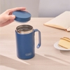 Cốc giữ nhiệt có quai Fuji Basic 450 ml (HGC-450-001) - Xanh chàm (Song ngữ)