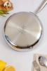 Chảo inox chống dính Ceramic Kaiyo, dáng cạn size 28cm