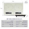 Bếp từ đôi lõi đồng Kaiyo,  model KIH-407