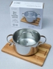 Nồi Inox thân đáy liền Try-Ply Kaiyo, vung kính (Classic Pro)