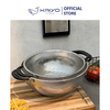 Rổ inox 2 tay cầm có chân Kaiyo