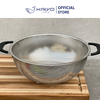 Rổ inox 2 tay cầm có chân Kaiyo