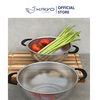 Rổ inox 2 tay cầm có chân Kaiyo