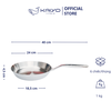 Chảo inox 316 liền khối 5-ply Premium Kaiyo