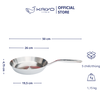 Chảo inox 316 liền khối 5-ply Premium Kaiyo