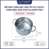 Nồi Inox thân đáy liền Try-Ply Kaiyo, vung kính (Classic Pro)