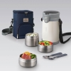 LHC8039 - Bộ hộp cơm giữ nhiệt LOCK&LOCK EASY CARRY 2.0L, 720ml*1, 420ml*2, bộ muỗng và nĩa*1, túi đựng*1
