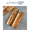 Thớt thái gỗ teak vân ngang hình chữ nhật size S