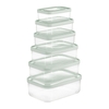 Bộ 6 hộp thực phẩm chữ nhật Hokkaido 500-750-1000-1500-2000-2500ml