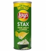 Snack Lay's Stax Khoai Tây Miếng Vị Kem Chua & Hành Tây (90G * 16 Hộp)